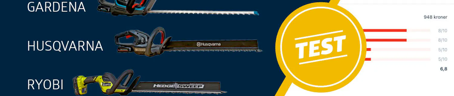 Test af hækkeklippere Test af hækkeklippere